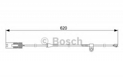 BOSCH 1987474955 -  Сигнализатор, износ тормозных колодок