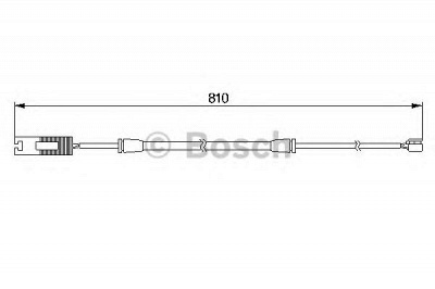 BOSCH 1987474957 -  Сигнализатор, износ тормозных колодок