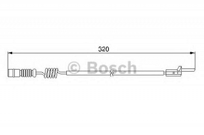 BOSCH 1987474964 -  Сигнализатор, износ тормозных колодок