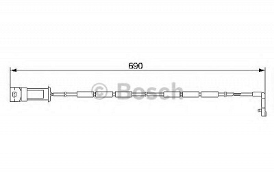 BOSCH 1987474971 -  Сигнализатор, износ тормозных колодок
