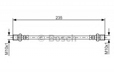BOSCH 1987476020 -  Тормозной шланг