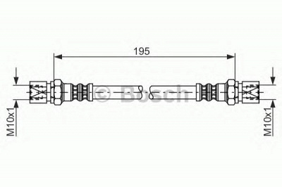 BOSCH 1987476030 -  Тормозной шланг