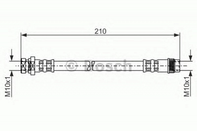 BOSCH 1987476044 -  Тормозной шланг
