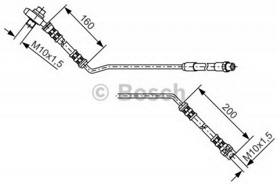 BOSCH 1987476055 -  Тормозной шланг