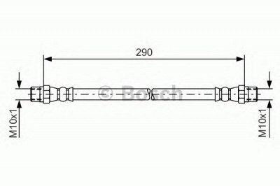 BOSCH 1987476061 -  Тормозной шланг