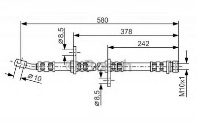 BOSCH 1987476070 -  Тормозной шланг