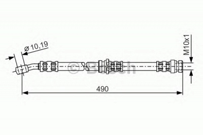 BOSCH 1987476076 -  Тормозной шланг