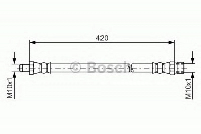 BOSCH 1987476077 -  Тормозной шланг