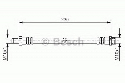 BOSCH 1987476083 -  Тормозной шланг