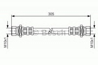 BOSCH 1987476107 -  Тормозной шланг