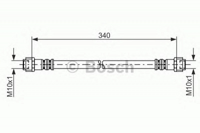 BOSCH 1987476118 -  Тормозной шланг