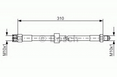 BOSCH 1987476128 -  Тормозной шланг