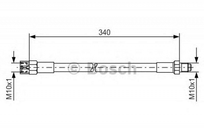 BOSCH 1987476129 -  Тормозной шланг