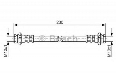 BOSCH 1987476137 -  Тормозной шланг