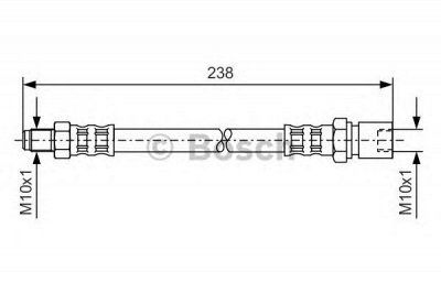 BOSCH 1987476156 -  Тормозной шланг