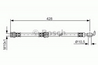 BOSCH 1987476166 -  Тормозной шланг