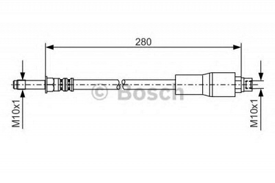 BOSCH 1987476173 -  Тормозной шланг