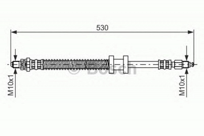 BOSCH 1987476179 -  Тормозной шланг