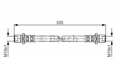 BOSCH 1987476183 -  Тормозной шланг