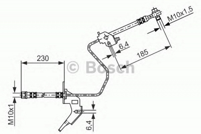 BOSCH 1987476199 -  Тормозной шланг