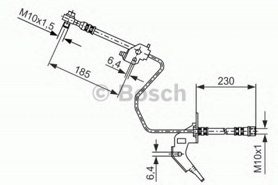 BOSCH 1987476200 -  Тормозной шланг