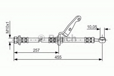 BOSCH 1987476206 -  Тормозной шланг