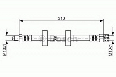 BOSCH 1987476217 -  Тормозной шланг