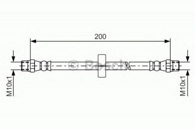 BOSCH 1987476219 -  Тормозной шланг
