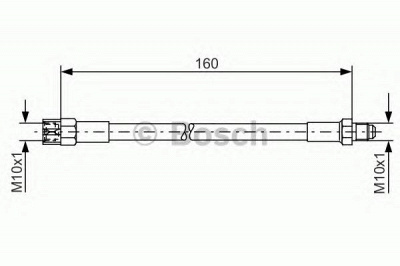 BOSCH 1987476230 -  Тормозной шланг