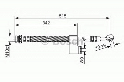 BOSCH 1987476236 -  Тормозной шланг