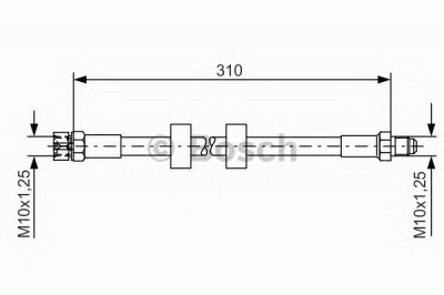BOSCH 1987476240 -  Тормозной шланг