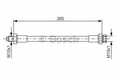 BOSCH 1987476244 -  Тормозной шланг