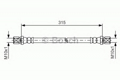 BOSCH 1987476263 -  Тормозной шланг