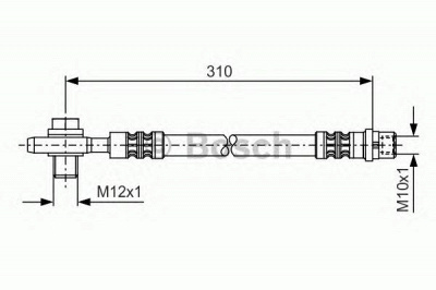 BOSCH 1987476308 -  Тормозной шланг