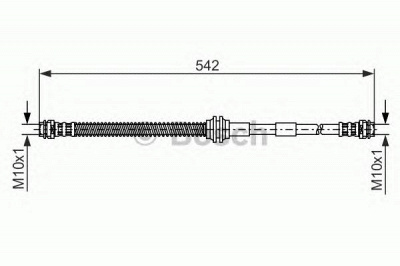 BOSCH 1987476325 -  Тормозной шланг