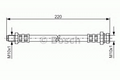 BOSCH 1987476345 -  Тормозной шланг
