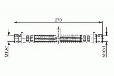 BOSCH 1987476349 -  Тормозной шланг