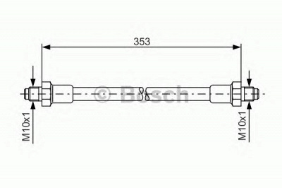 BOSCH 1987476352 -  Тормозной шланг