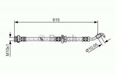 BOSCH 1987476362 -  Тормозной шланг