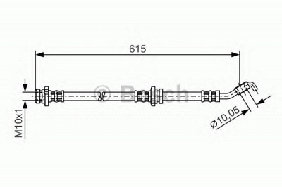 BOSCH 1987476363 -  Тормозной шланг