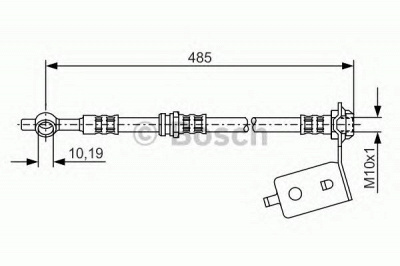 BOSCH 1987476367 -  Тормозной шланг