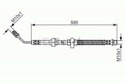 BOSCH 1987476372 -  Тормозной шланг