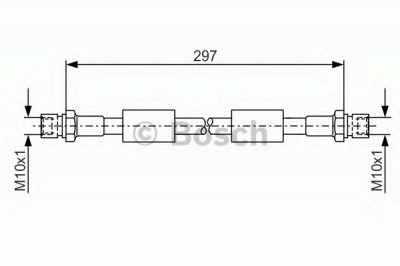 BOSCH 1987476380 -  Тормозной шланг