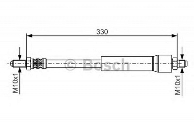 BOSCH 1987476381 -  Тормозной шланг