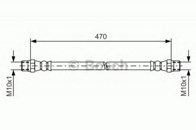 BOSCH 1987476392 -  Тормозной шланг