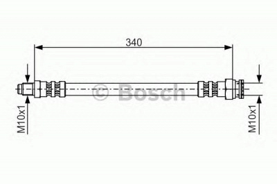 BOSCH 1987476393 -  Тормозной шланг