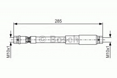 BOSCH 1987476406 -  Тормозной шланг