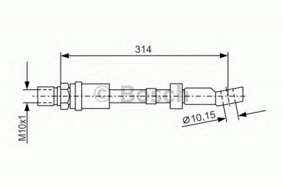 BOSCH 1987476408 -  Тормозной шланг