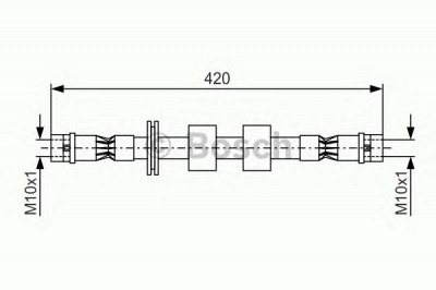 BOSCH 1987476414 -  Тормозной шланг