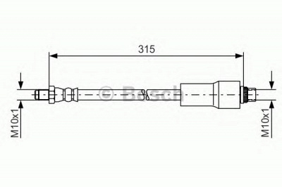 BOSCH 1987476432 -  Тормозной шланг